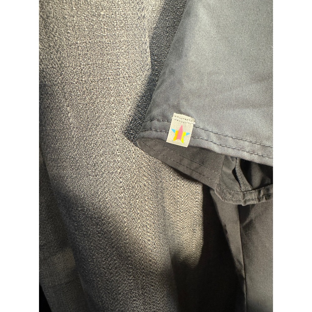 ScrubStar Ultimate Grey Scrub Top V-Neck Short Sleeve Workwear Uniform Top XL‎ - Picture 5 of 8